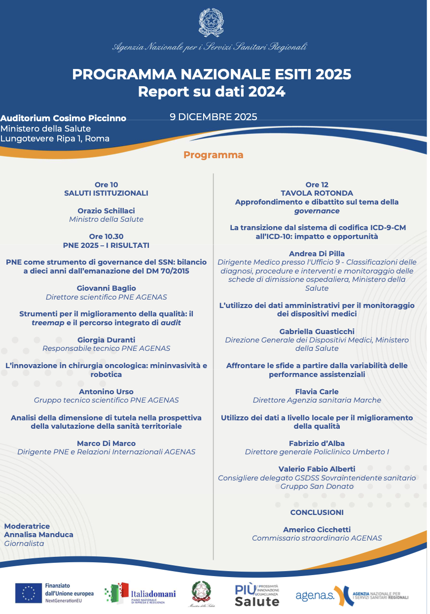 Programma Nazionale Esiti (PNE) 2025